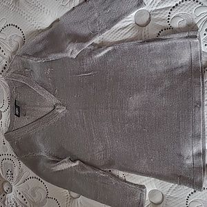 Silver dress Top